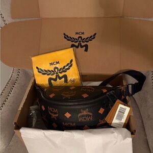 New MCM Visetos Belt Bag ORP:$650